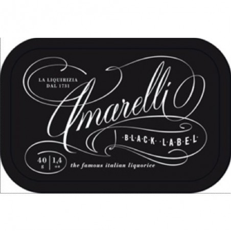 Liquorice Amarelli 40 g Tin from Black Label collection : Spezzata