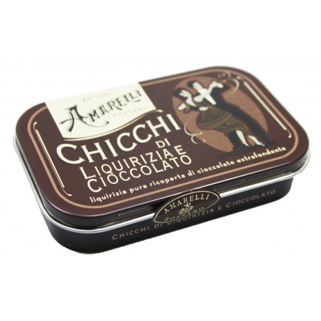 Liquorice Amarelli 40g Tin from Brown Collection - Chocolate &amp; Liquorice