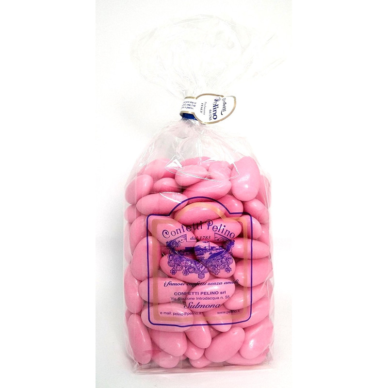 Confetti Rosa alla Mandorla Sicilia 500 gr Confetti Pelino Sulmona dal 1783