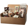 Gift Pack Cioccolatoso - Biscuits Tartuffi Neri 350g, Mixed Chocolates Stuffed 120g, Classic Nougat from L'Aquila 200g, Dark Cho