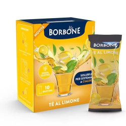 10 Bustine Stick - Té al Limone, Preparato Solubile per Bevanda - Caffè Borbone