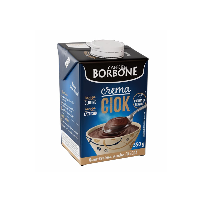 Crema Ciok, Hot and Cold - Brick 550g - Caffè Borbone