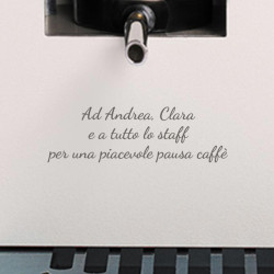 Dedica personalizzata