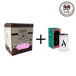 110 Cialde ESE 44mm - Chiara + barattolo IXELLE - 99 Caffè