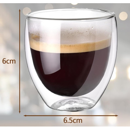 Bicchiere Termico per Espresso doppia camera - 75ml