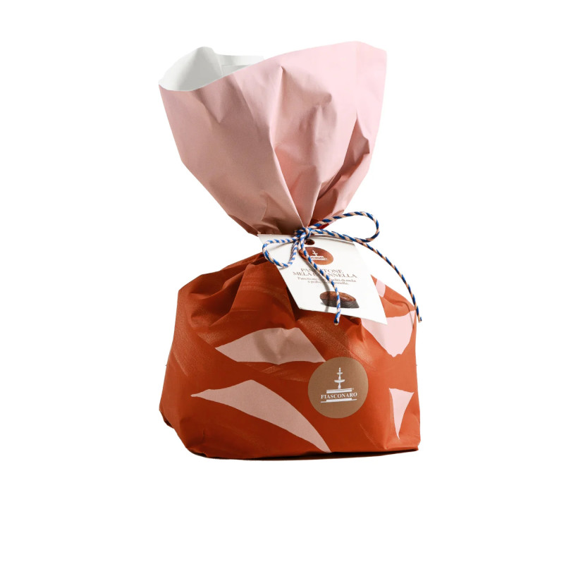 Panettone con Mela e Cannella, Incartato a mano 500g - Fiasconaro