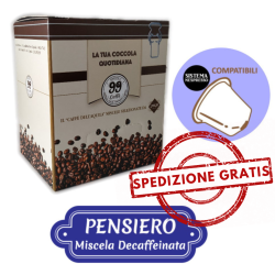 80 Capsule compatibili Nespresso - Pensiero, Miscela Dek - 99 Caffè