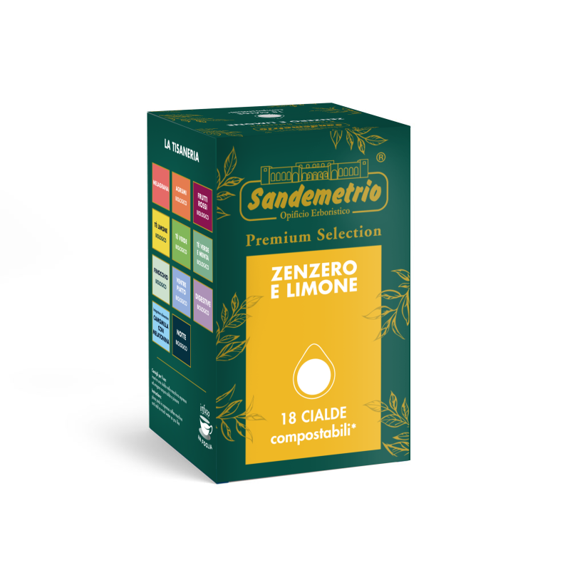 18 Cialde Infuso Zenzero e limone  - Sandemetrio