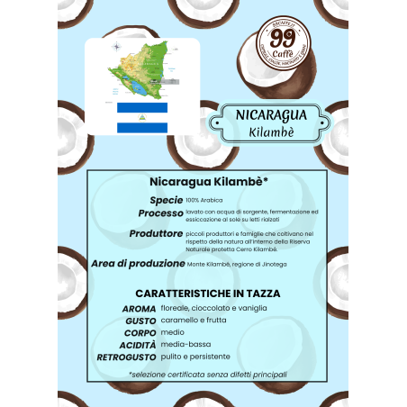 30 Cialde ESE 44mm - Nicaragua, Kilambè - 99 Caffè