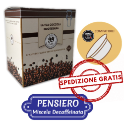 80+20 (promo) Capsule comp. Lavazza a Modo Mio - Pensiero, Miscela Dek - 99 Caffè