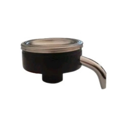 Porta filtro COMPLETO in Plastica NERO, Beccuccio e Filtro Doccia per Macchinetta Spinel Ciao Cialde Ese 44mm