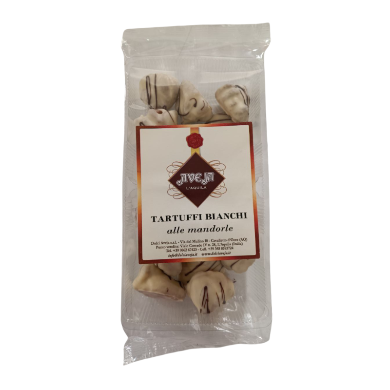 Tartuffi Bianchi - Biscotti Alle Mandorle - 350 gr - Dolci Aveja