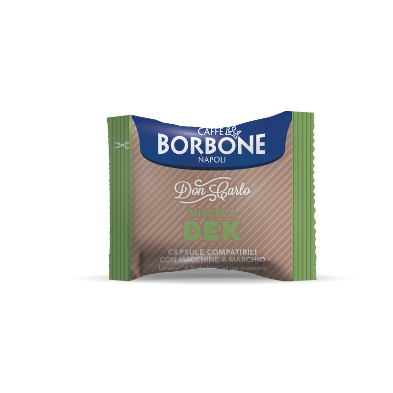 Caffè Borbone - Don Carlo Miscela Dek - 50 Pezzi Compatibili Lavazza A Modo Mio