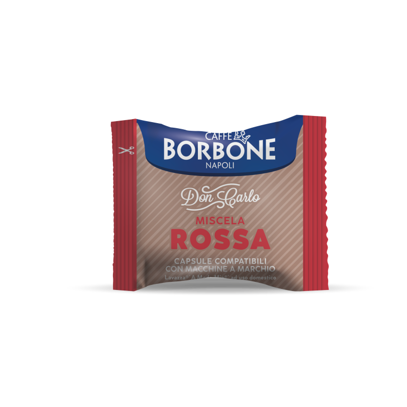 Caffè Borbone - Don Carlo Miscela Rossa -50 Pezzi Compatibili Lavazza A Modo Mio