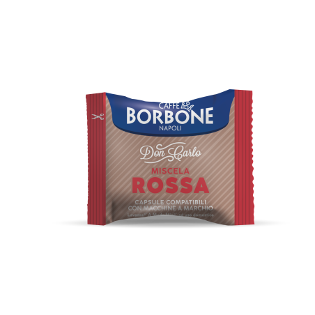Don Carlo Miscela Rossa 100 Capsule Compostabili Compatibili Lavazza A Modo Mio - Caffè Borbone