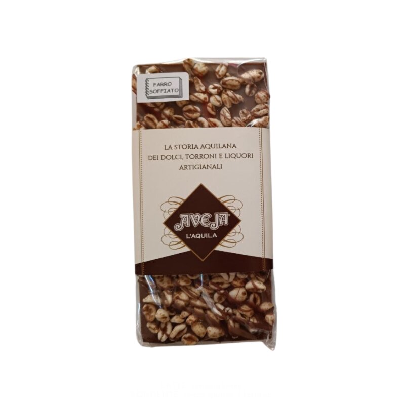 Tavoletta di Cioccolato al Latte con Farro Soffiato - 90 gr - Dolci Aveja