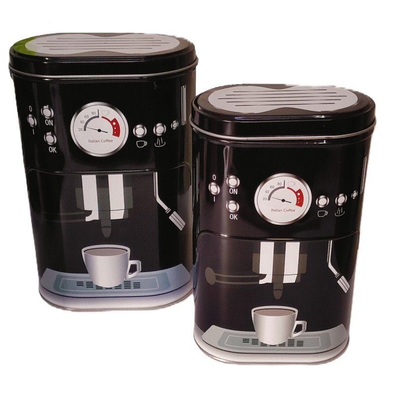 Contenitore Caffè in Latta Decorata – Ideali per la Cucina