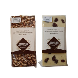 Tavoletta di Cioccolato al latte con farro/riso soffiato - 2 x 90 gr - Dolci Aveja