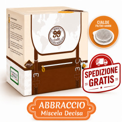 110 Cialde ESE 44mm - Abbraccio, Miscela Decisa - 99 Caffè