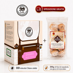 110 Cialde ESE 44mm - Chiara + Fiori di Mandorla 200g Dolci Aveja - 99 Caffè