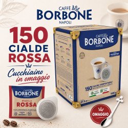 Caffè Borbone - 150 Cialde Miscela Rossa - Filtro in Carta da 44mm