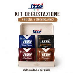 Izzo Tasting Kit ESE 44 mm compostable pods — 200 pcs, 4 blends