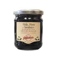 Confettura Extra di Mela, Mora e Sambuco, Frutta di Prima Scelta - 220 g - Offidius