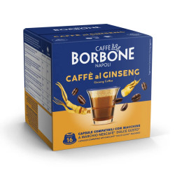 16 Dolce Gusto Compatible Capsules - Ginseng-Flavoured Coffee - Caffè Borbone