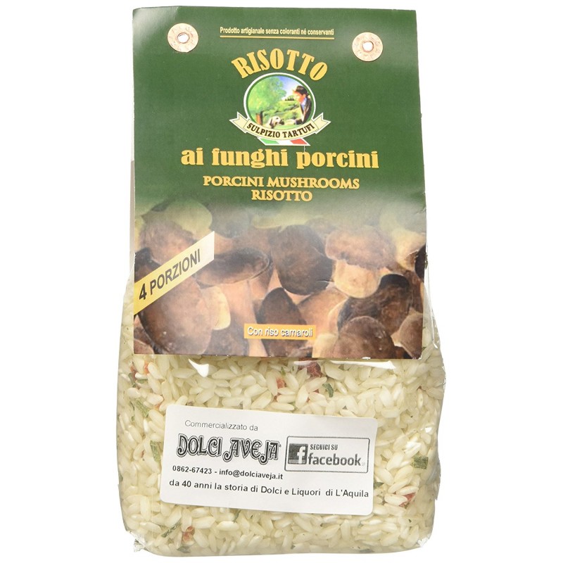 Sulpizio Tartufi - Risotto with Porcini Mushrooms - 300gr