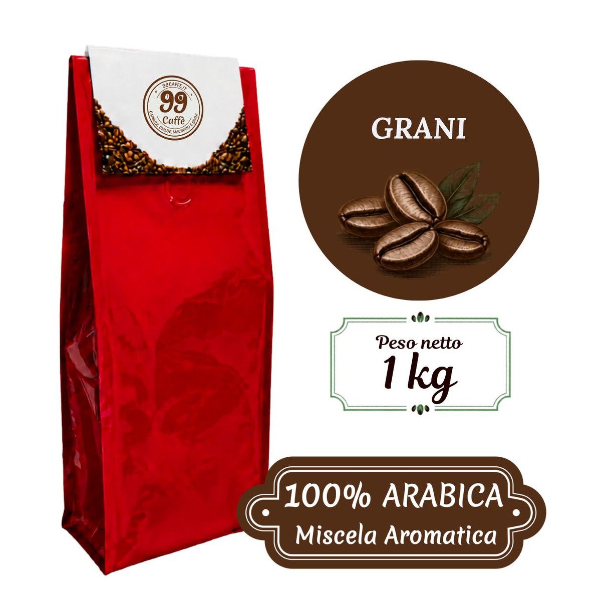 Grani 1kg 100% Arabica